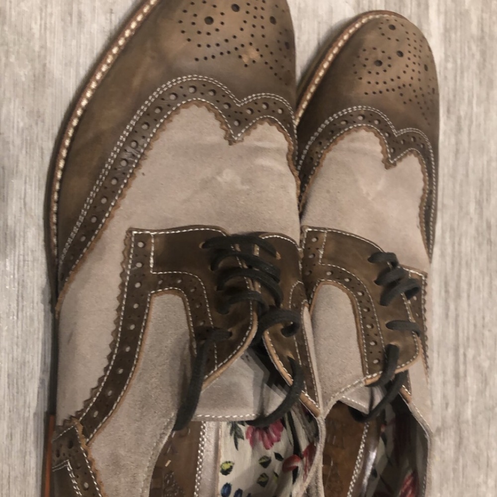 Vince Camuto Brown Suede Dress Shoes